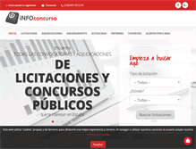 Tablet Screenshot of infoconcurso.com